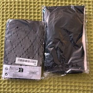 Black Fishnet and solid tights - Size XL - NWT